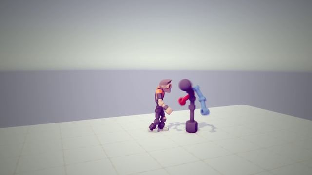 Active ragdoll in Unity (Unity3D). Punches, Kicks, Knock-Down, KnockOut смотреть онлайн