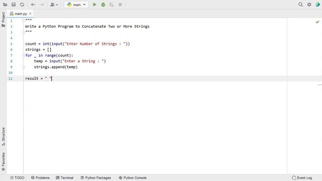 Write a Python Program to Concatenate Two or More Strings смотреть онлайн