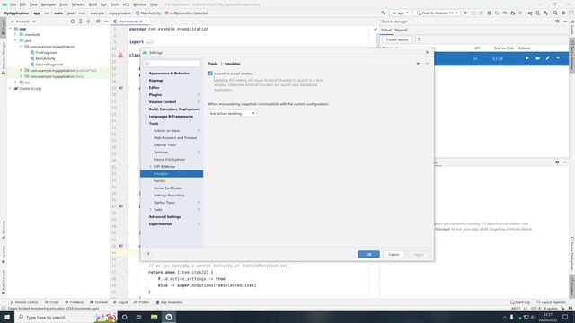 How to separate the Android emulator from Android Studio смотреть онлайн