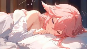 Сонная Красотка Яэ Мико | Cute Yae Miko Morning Wake Up | Genshin Impact - Живые Обои