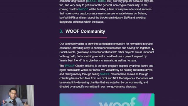 Woof Solana Coin (token) - Meme + Utility | Potential 775x Crypto?
