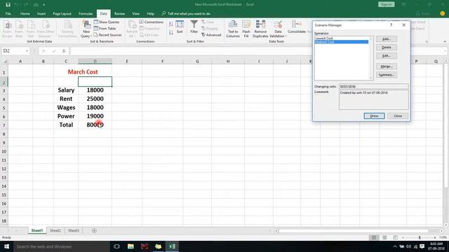 What if Analysis- Scenario Manager in Excel смотреть онлайн