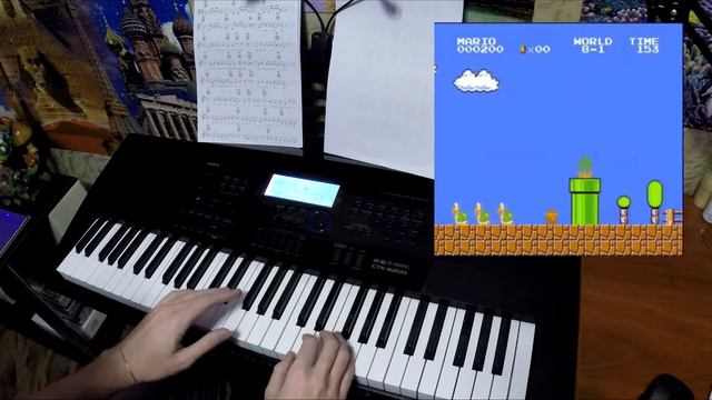 Super Mario — Overworld (piano playing) смотреть онлайн
