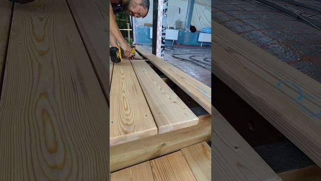 Веранда 20м². Монтаж лиственницы.