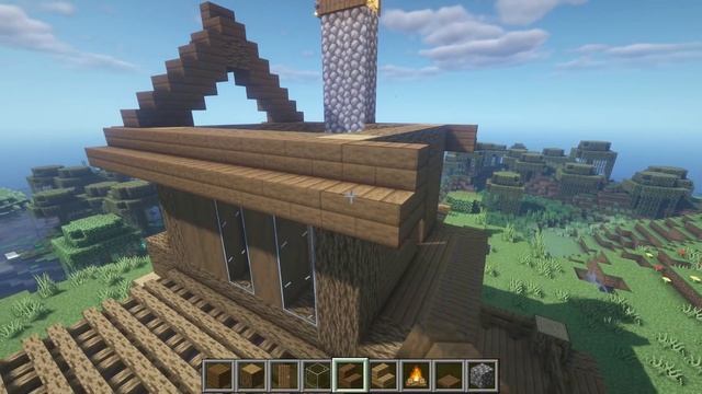 Minecraft house tutorial｜How to build a SURVIVAL BASE #167 смотреть онлайн