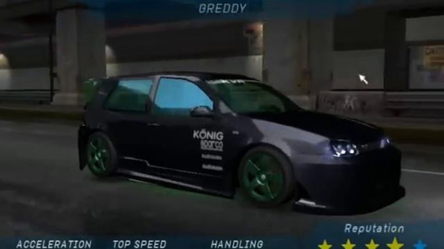 NFS Underground Volkswagen Golf Tuning смотреть онлайн