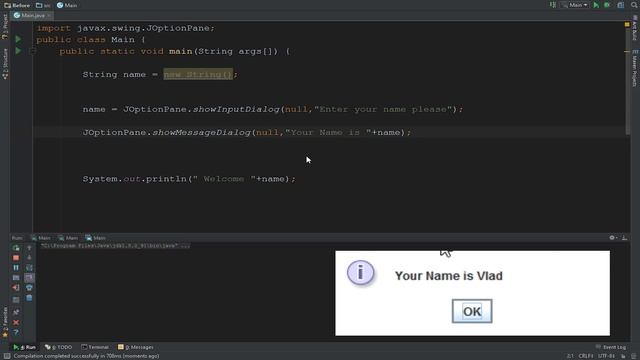 Java Programming For Beginners - User Input (JOptionPane) смотреть онлайн