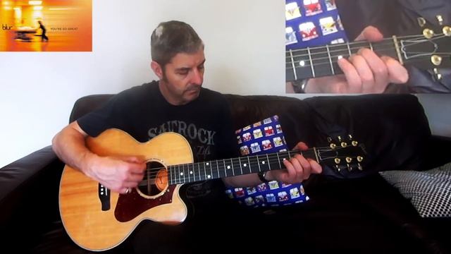 Learn to play: You're So Great (Blur) Accurate Guitar Chord lesson смотреть онлайн