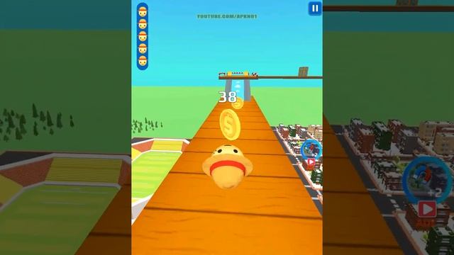 Sky Rolling Balls VS Ball Run 2048 - SpeedRun Gameplay Level 96-100 смотреть онлайн
