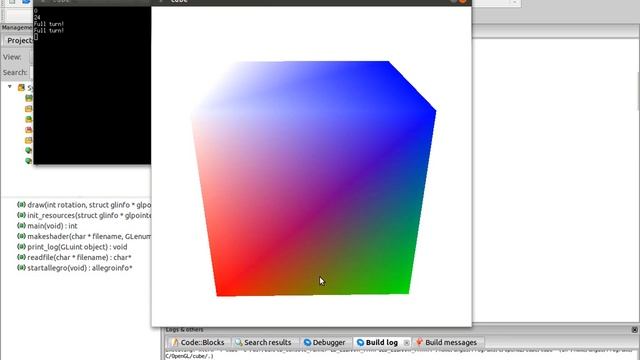 OpenGL cube смотреть онлайн