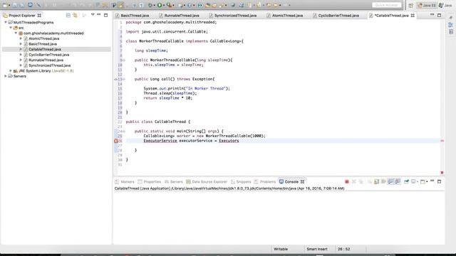 Java Multithreaded Part 6 - Callable and ExecutorService смотреть онлайн