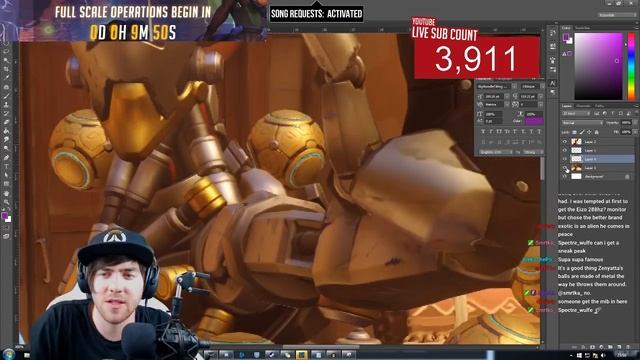 Making Of Zenyatta Wallpaper || Free Overwatch Photoshop Wallpaper 1920x1080