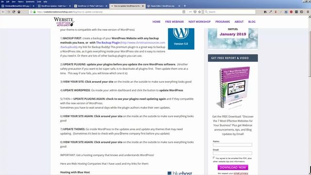 How to Update WordPress to 5.0 "Gutenberg" смотреть онлайн