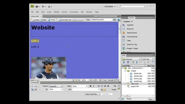 Adobe Dreamweaver: Hyperlinks - Anchors смотреть онлайн