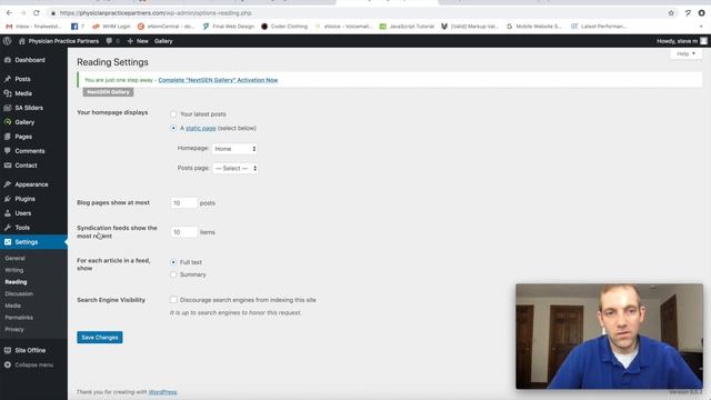 WordPress: Settings Overview смотреть онлайн