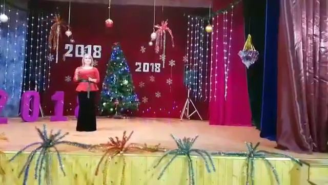 Новогодний концерт в с.Хив 2018г. (2 песня). смотреть онлайн