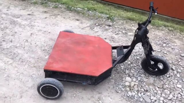 Самоделка с гироскутера, сігвея. Трицикл. смотреть онлайн