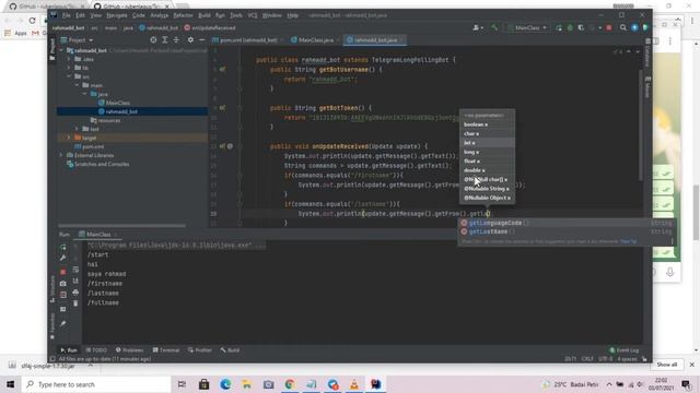 Bot Telegram Dengan Java смотреть онлайн