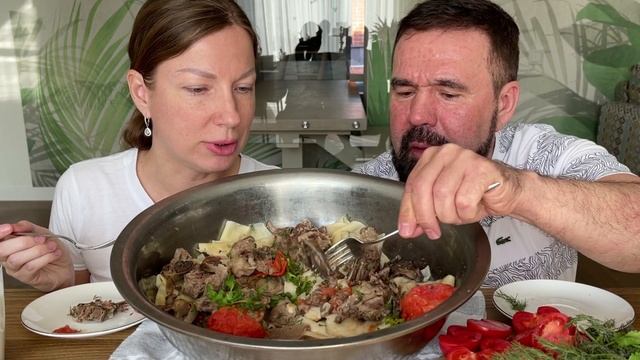 МУКБАНГ БЕШБАРМАК с бараниной ? смотреть онлайн