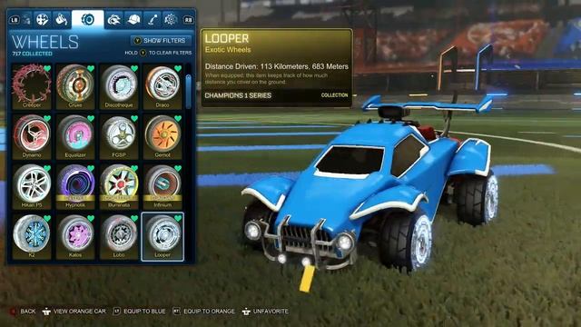 All Exotic Wheels in Rocket League!!! [SHOWCASE] смотреть онлайн