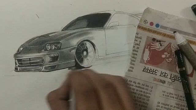 Toyota Supra Mk4 Graphite Drawing || The Sketcher смотреть онлайн