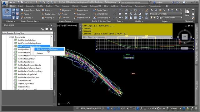 AutoCAD Civil 3D 2015 Tutorial | Tool Space - Settings смотреть онлайн