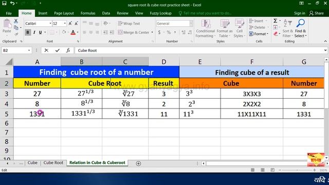 How to calculate square root & cube root in Microsoft Excel 2016/2013/2010/2007 ? (Hindi) 112 смотреть онлайн