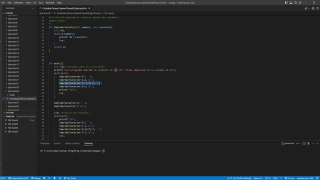 Cristobal Ochoa Cadavid Tarea05 Ejercicio24 c Codigo Visual Studio Code 2023 03 21 21 25 03 смотреть онлайн