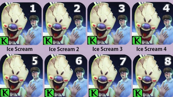 Ice Scream 5,Ice Scream 4,Ice Scream 3,Ice Scream 2,Ice Scream 1