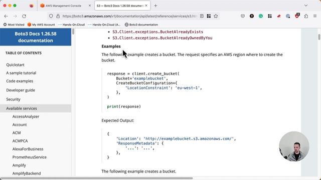 Boto3 documentation overview смотреть онлайн