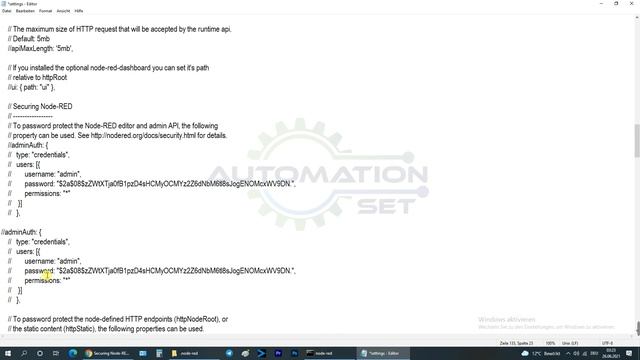 How to set a password for Node red смотреть онлайн
