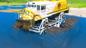 ПРОЕХАЛ ПОД ВОДОЙ на ГИГАНТСКОМ ПОЕЗДЕ УЛЬТРА-БИГФУТЕ в ГТА 5 МОДЫ - ЭКСПЕРИМЕНТЫ в GTA 5