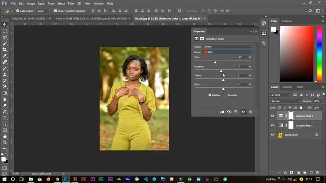 How to EDIT SKIN TONES in Photoshop (COLOR GRADING IN PHOTOSHOP) || PHOTOSHOP TUTORIAL смотреть онлайн