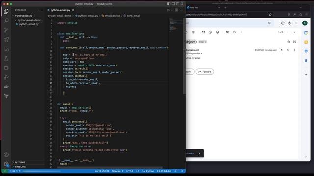 Send Emails from Python Script using advanced method Latest 2023 method смотреть онлайн