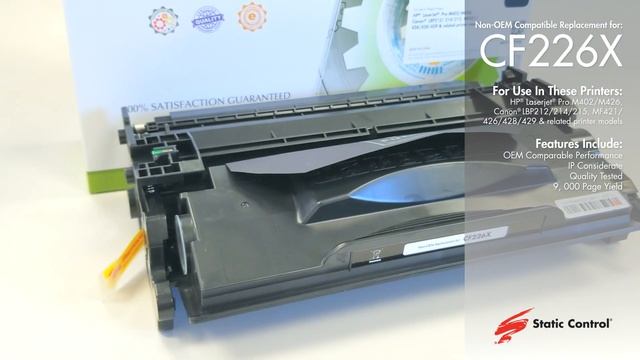 Static Control's Compatible Replacement CF226X Cartridge смотреть онлайн