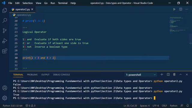 Logical Operators in Python | Python Tutorial for Absolute Beginners смотреть онлайн