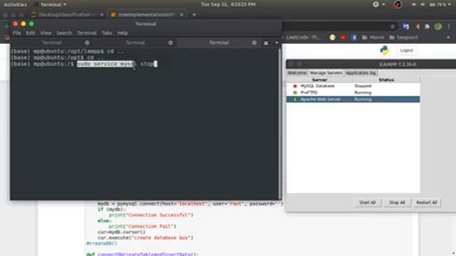 Generate tree using python and sql connection in Ubuntu with machine learning. смотреть онлайн