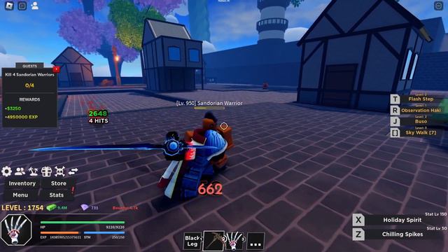 Quest Lvl 950: Sandorian Warrior | Roblox HAZE PIECE смотреть онлайн