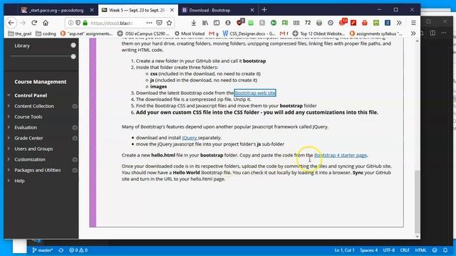 Install Bootstrap in your GitHub site смотреть онлайн