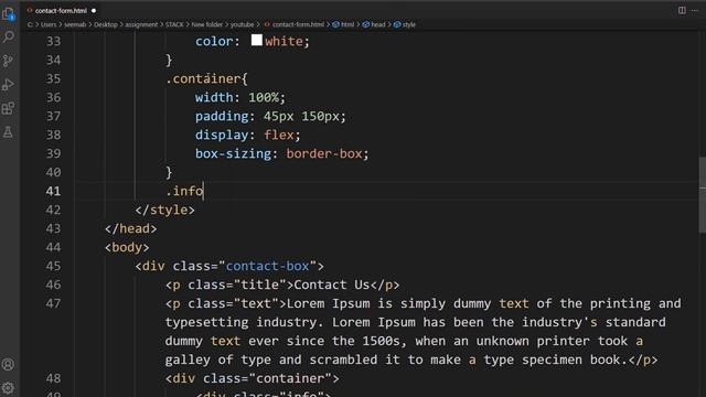 Responsive Contact Form | HTML & CSS | Web Development смотреть онлайн