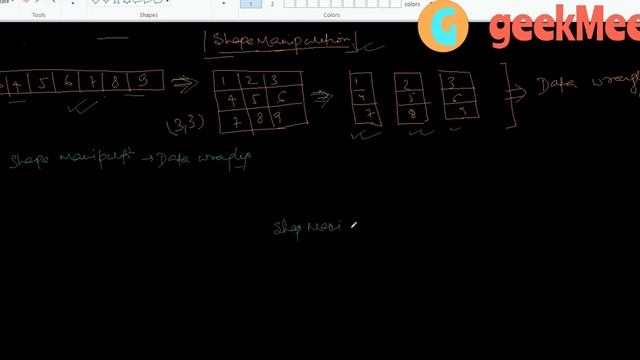 What is shape manipulation in Numpy Python Library Part -2 смотреть онлайн