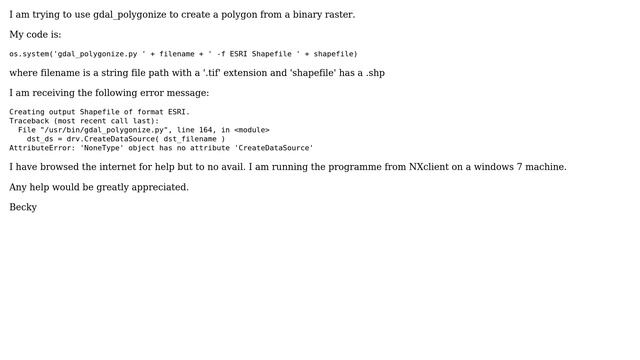 GIS: python gdal_polygonize error смотреть онлайн