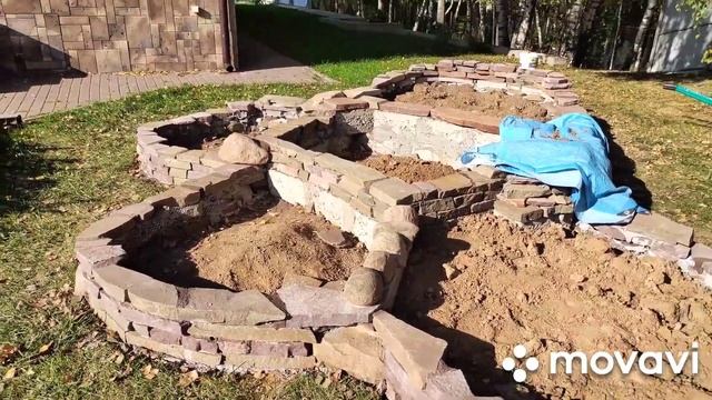 Делаем цветник из камня смотреть онлайн