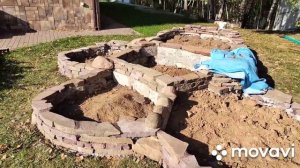 Делаем цветник из камня