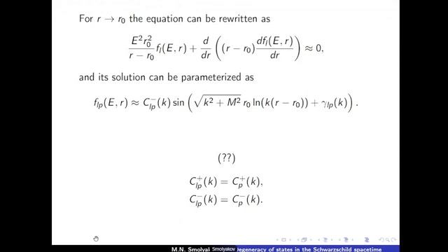 Вырождение физических состояний квантового скалярного поля в пространстве Шварцшильда (М. Смоляков) смотреть онлайн