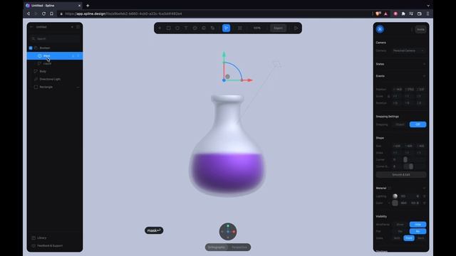 Liquid in Spline - Tutorial смотреть онлайн