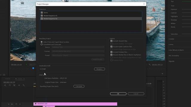 Collect and save Premiere Pro Project files & Re-use or share a project смотреть онлайн