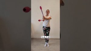 Мельница с булавами. Художественная гимнастика
