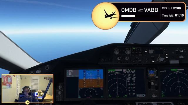 MSFS LIVE | OMBD - VABB | 787- 9 SPECIAL LIVERY | GSX Pro | RTX 4060ti смотреть онлайн
