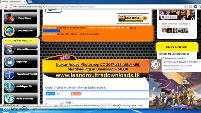Como baixar Adobe photoshop cc 2017 x32 bits (x86) смотреть онлайн